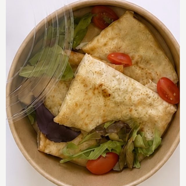 Turkey and cheese crepe