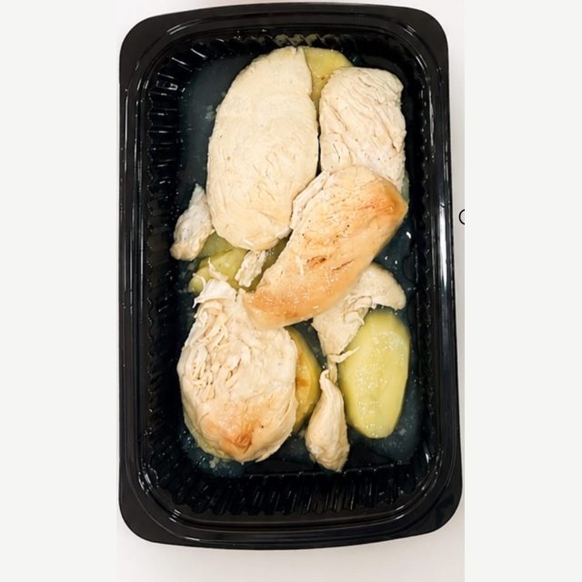Oven-baked chicken and potatoes