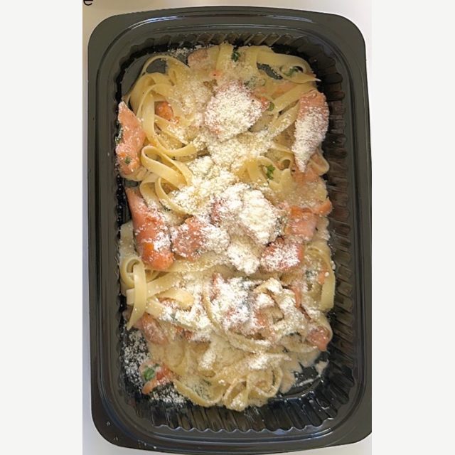 Salmon tagliatelle