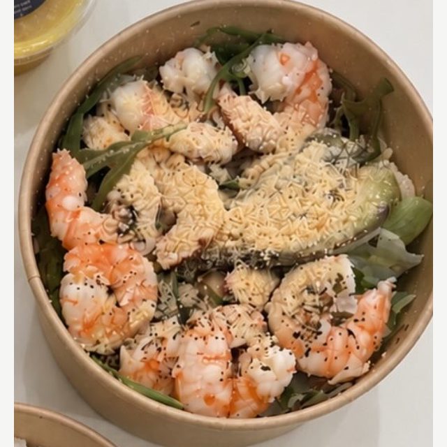 Shrimp rocca salad