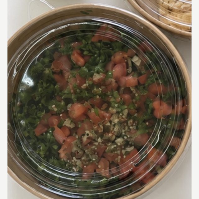 Tabbouleh and grilled chicken